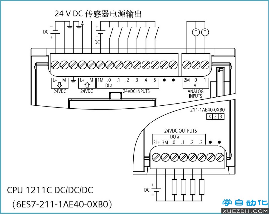 S7-1200 CPU模块接线图-图片3