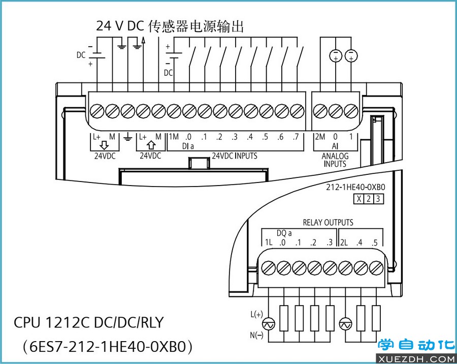 S7-1200 CPU模块接线图-图片5