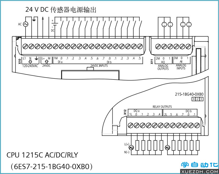 S7-1200 CPU模块接线图-图片10