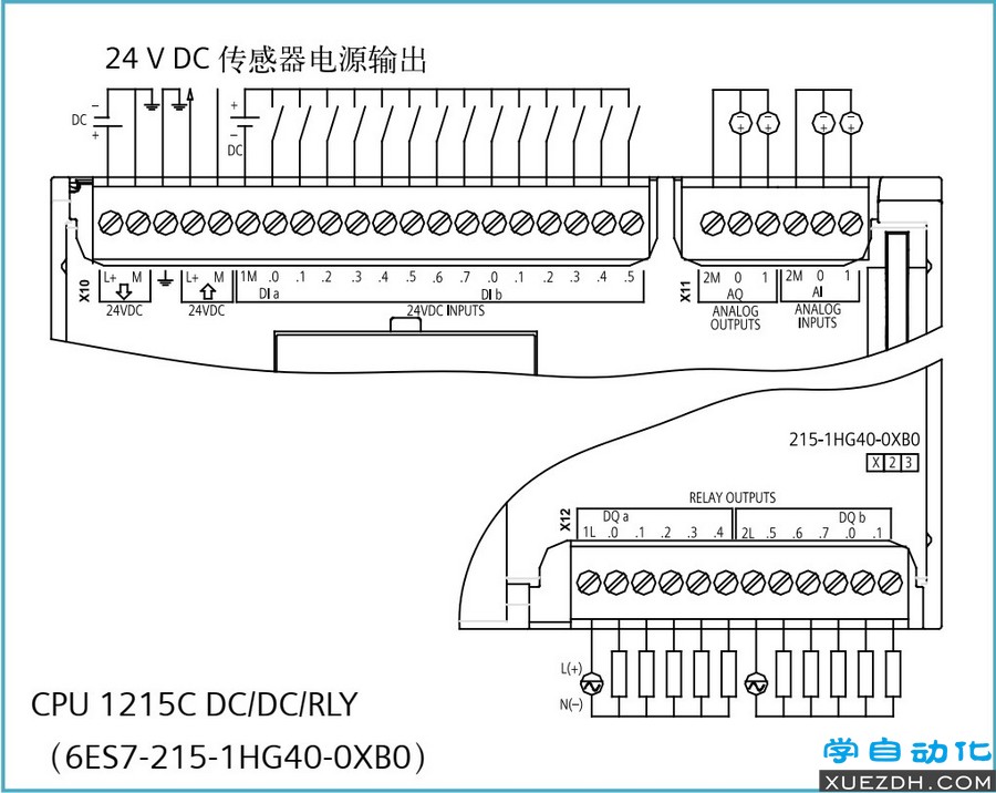 S7-1200 CPU模块接线图-图片11