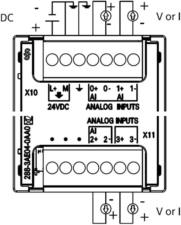 S7-200 SMART模拟量模块接线图-图片1