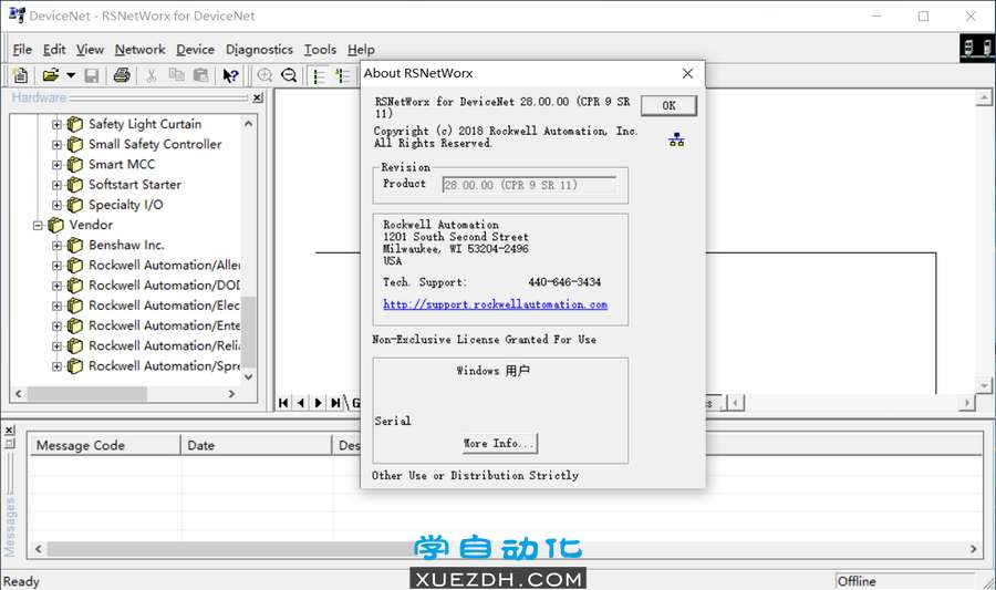 RSNetWorx DeviceNet V28.00